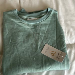 Brand new off the shoulder crew neck size small